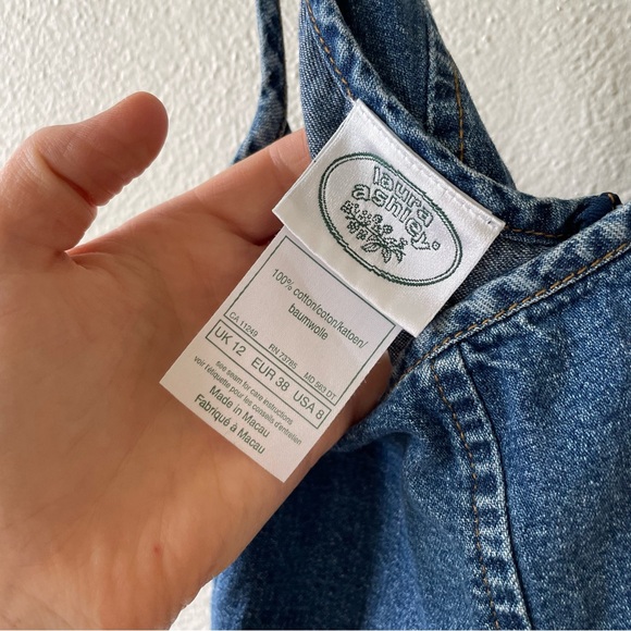 LAURA ASHLEY Maxi Denim Vintage Strappy dress - Picture 6 of 8